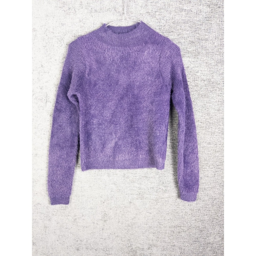 &‎ Other Stories Pullover Womens XS Purple Fuzzy Solid Casual